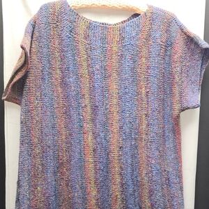 Handmade women's knitted tunic sweater